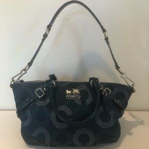 COACH MADISON DOTTED SATCHEL RARE TEAL COLOR